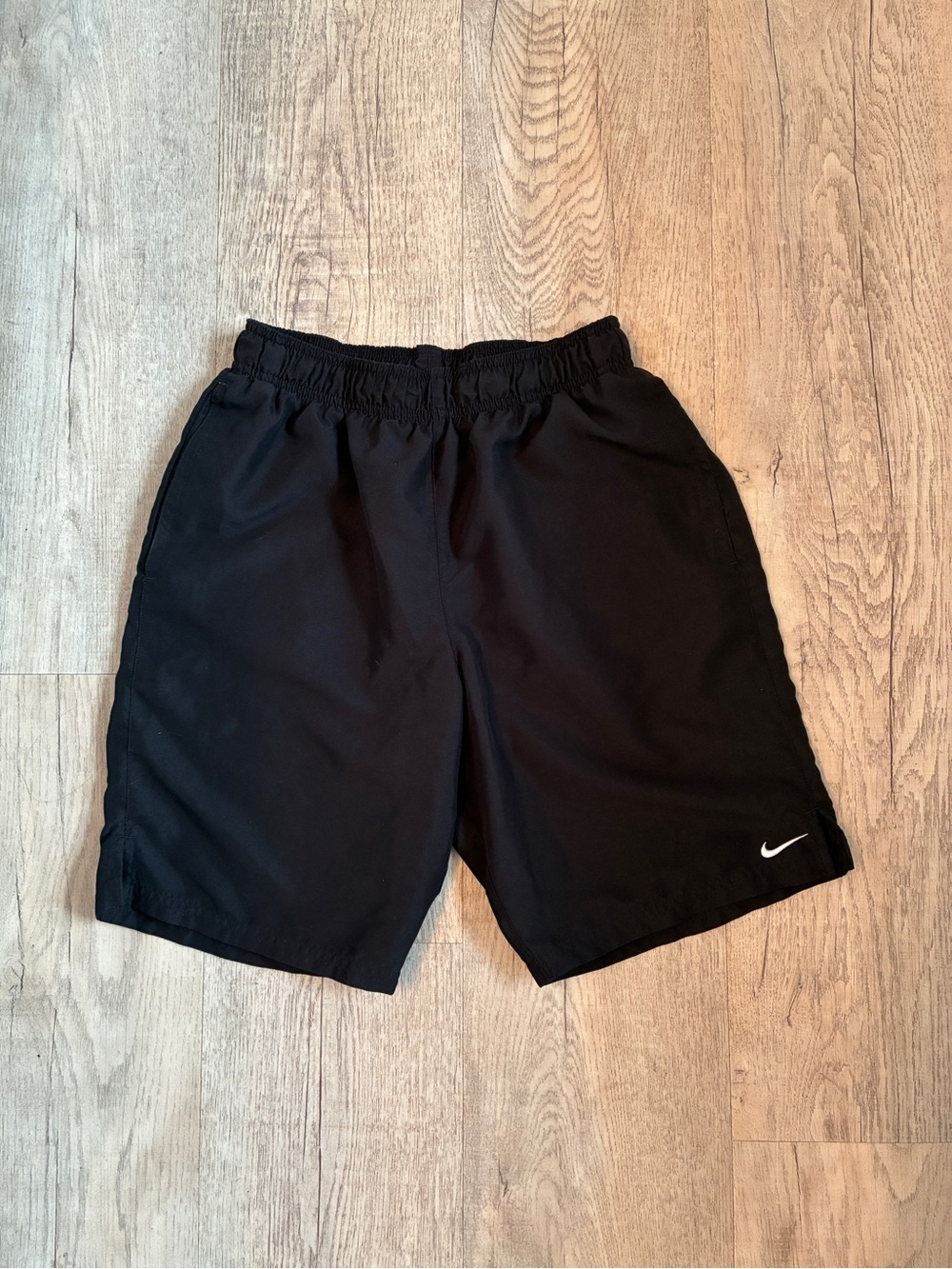 Nike Black Athletic Elastic-Waist Shorts